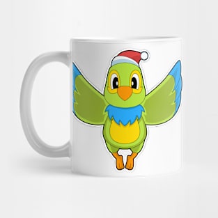 Parrot Christmas Santa hat Mug